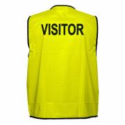 Prime Mover MV120 Printed Visitor Day Vest Yellow