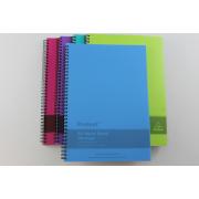 Protext Nb2100 Notebook A4 Twin Wire Poly 200 Page Blue