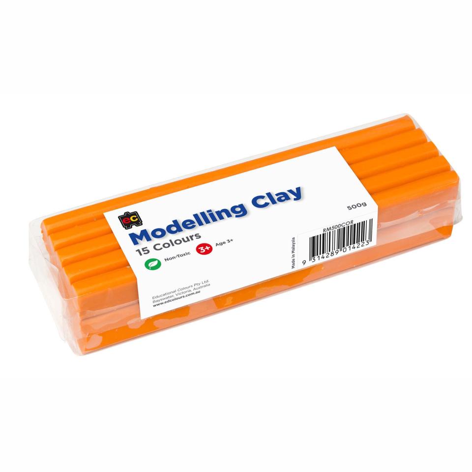 Educational Colours Modelling Fun Clay 500gm Orange