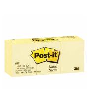 Post-It Notes 35 x 48mm Canary Yellow Pack 12