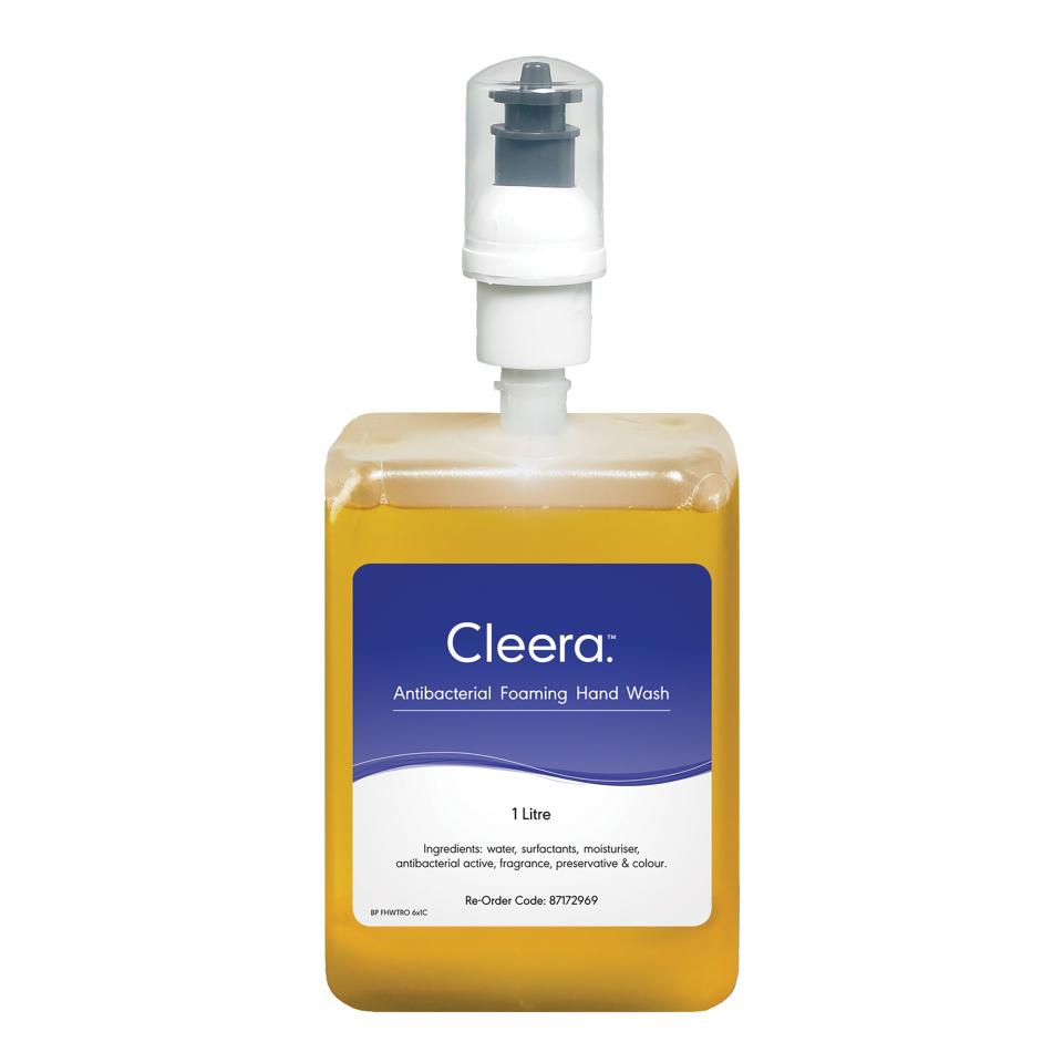Cleera Hand Wash Antibacterial Foaming 1L Cartridge Carton 6 Image