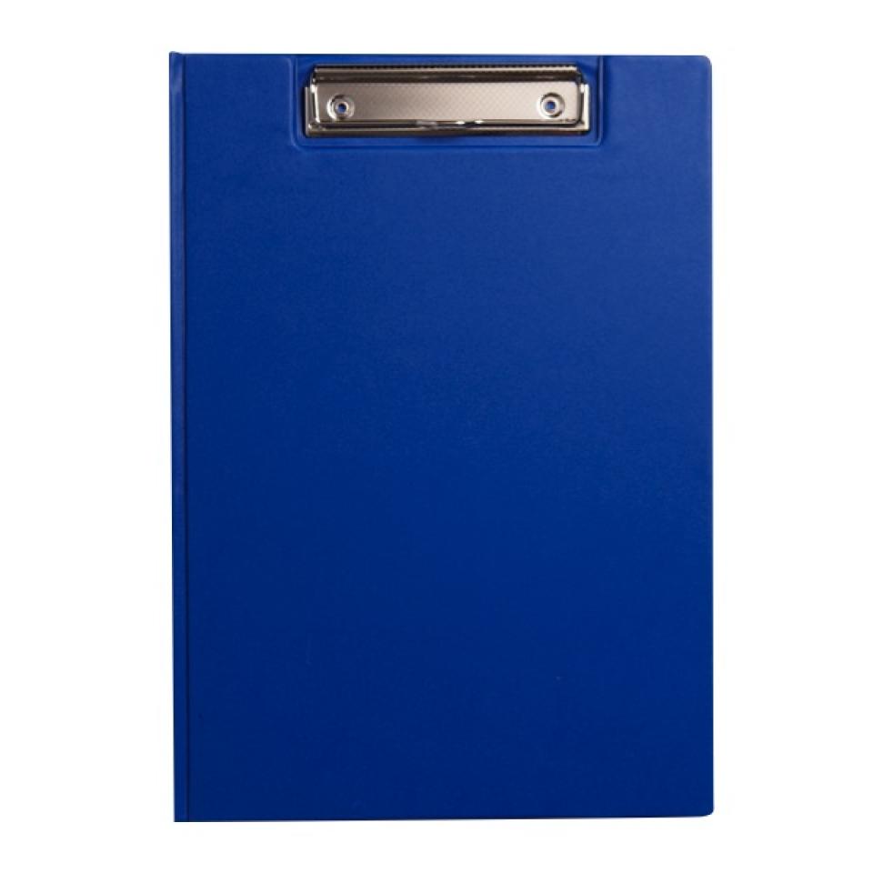 Officemax Plastic Clipboard Folder Front Cover Inside Pocket A4 Blue Winc