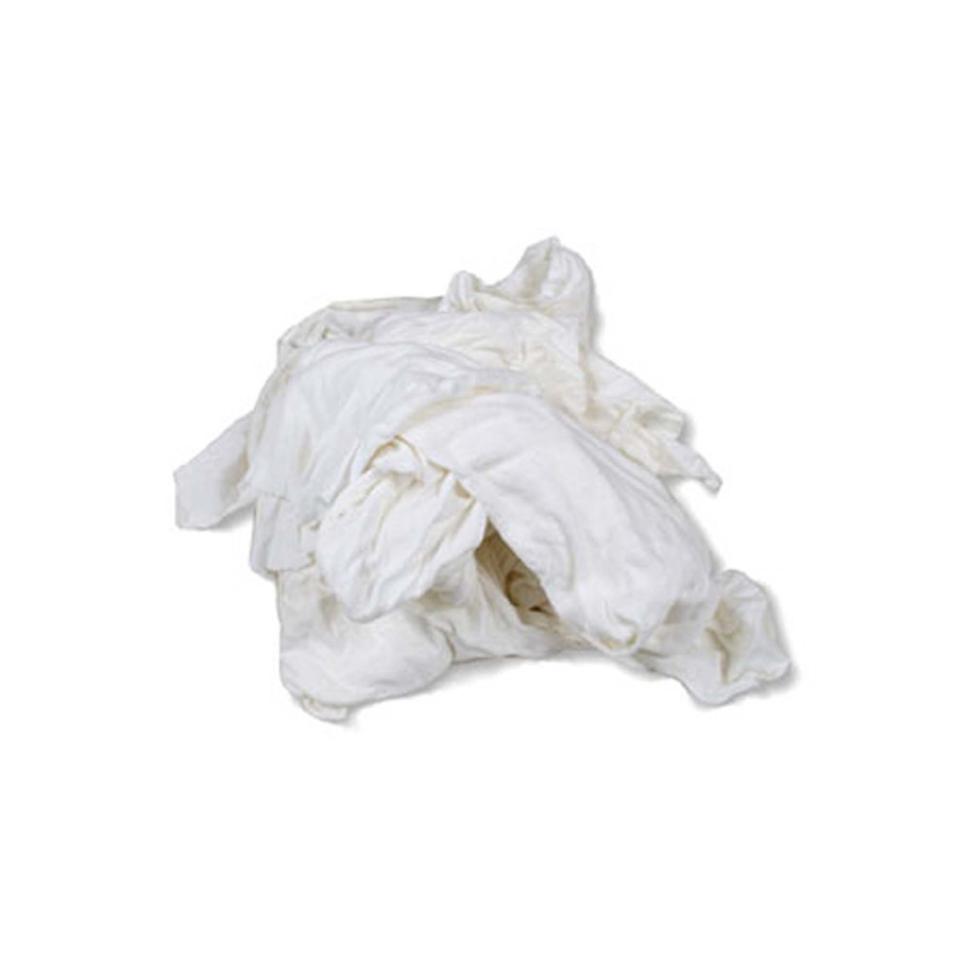 Pure White Singlet Rags Bag 10kg Cleaning Cloths | Winc