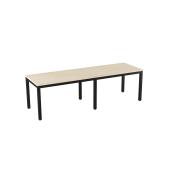 Olg Axis Table 6 Leg Black Frame L2400mm X W750mm 2-piece Top