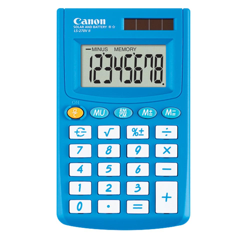 Canon LS-270VII Pocket Calculator Blue
