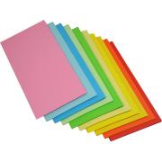 Teter Mek Kinder Craft Paper Rectangular 250x125mm Matt Assorted Colours Pack 360