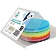 Made by Mandura Kinder Craft Paper Circles 120mm Matt Assorted Colours Pack 500
