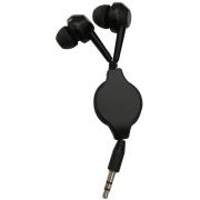 Buddee Bd903043-bk In-ear Retractable Headphones Black