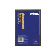 Winc Certificate Frame A4 Wall & Desk Mountable Black With Gold Trim