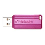Verbatim Store N Go Pinstripe 16 GB USB 2.0 Flash Drive Hot Pink