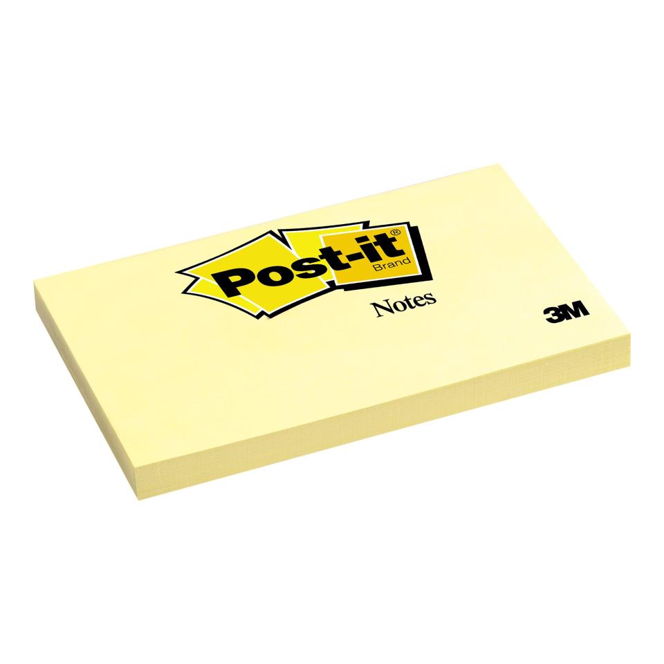 Post-it Notes 73 x 123mm Canary Yellow 100 Sheets Each