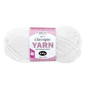 Birch Classique Knitting Yarn 100% Premium Acrylic 100g Ball 8ply 10pk White