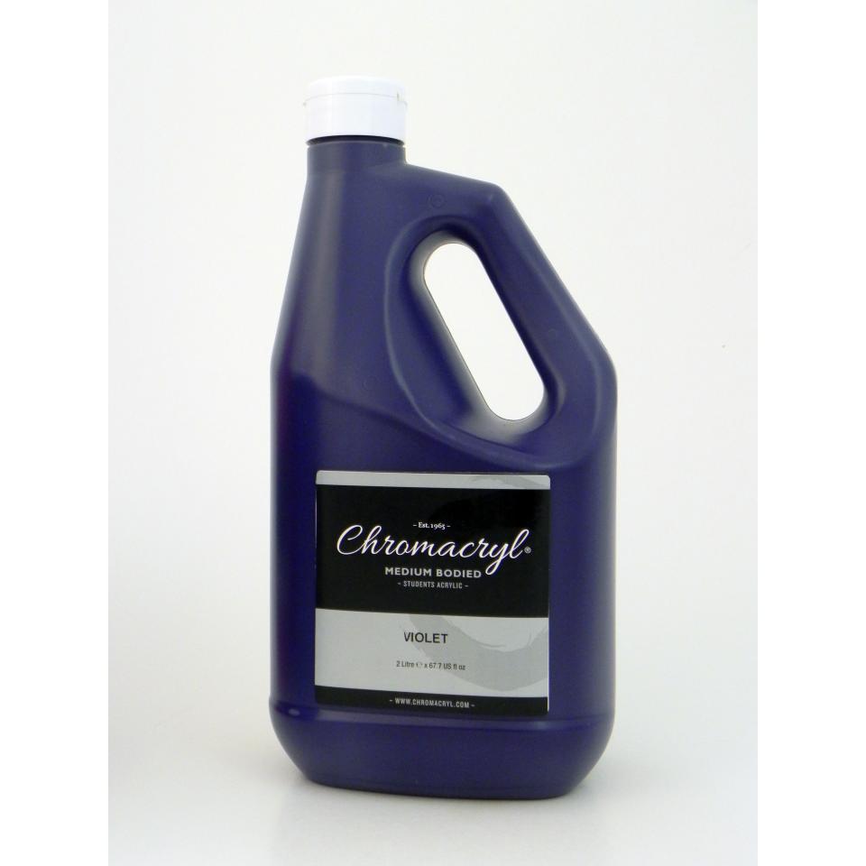 Chroma Chromacryl 2 Litre Bottle Violet