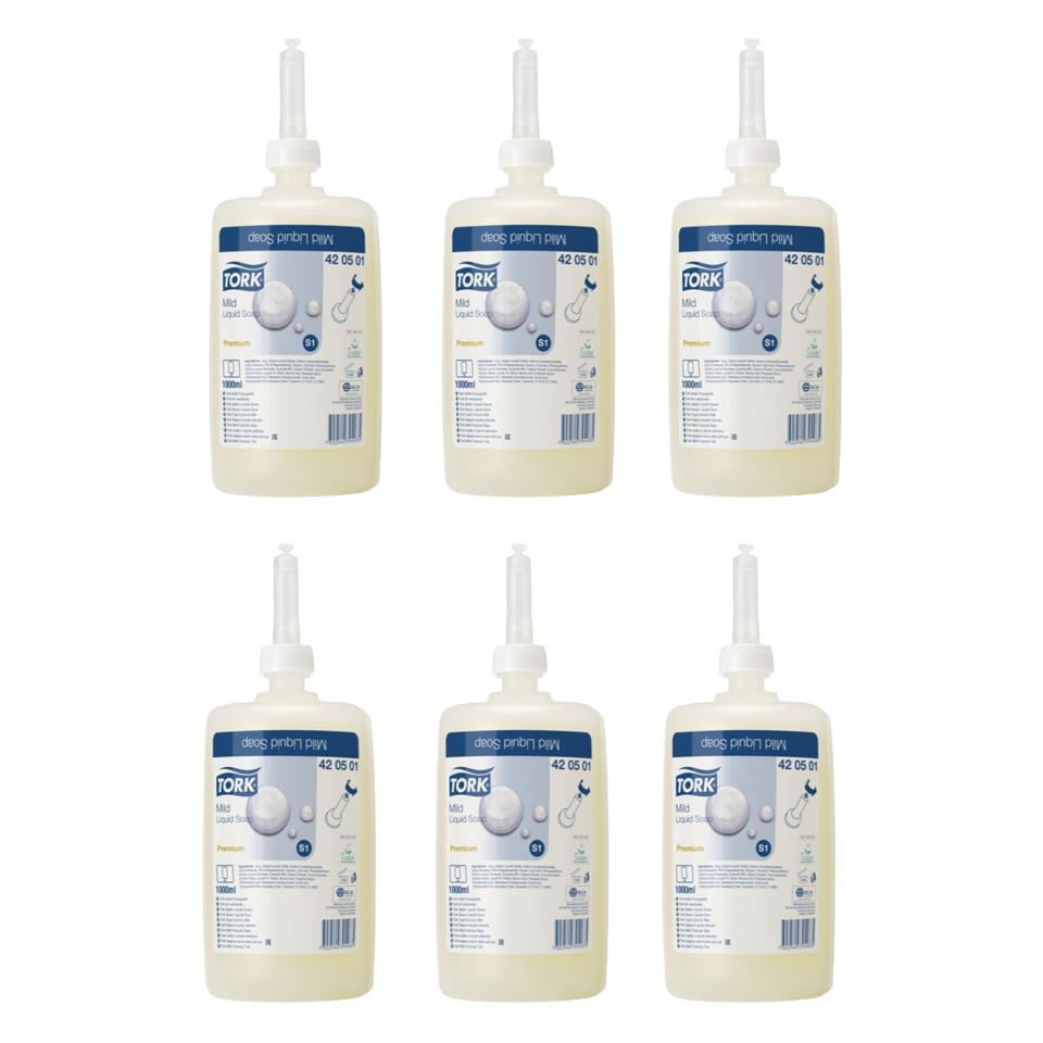 Tork S1 Mildly Scented Liquid Soap 1000 Doses 1L Carton 6