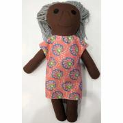 Kurrajong Aboriginal Products Contemporary Aboriginal Elder Woman Aunty Doll Handmade 38cm