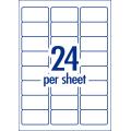 Thumbnail image of Avery Premium White Inkjet Laser Address Labels with AveryEco 24UP 100 Sheets 64 x 33.8mm L7159