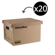 Officemax 100% Recycled Archive Box 265H x 311W x 408Dmm Carton 20