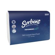 Sorbent Professional Performance 25419 Plus Tad Compact Hand Towel 1 Ply 120 Sheets Carton 20