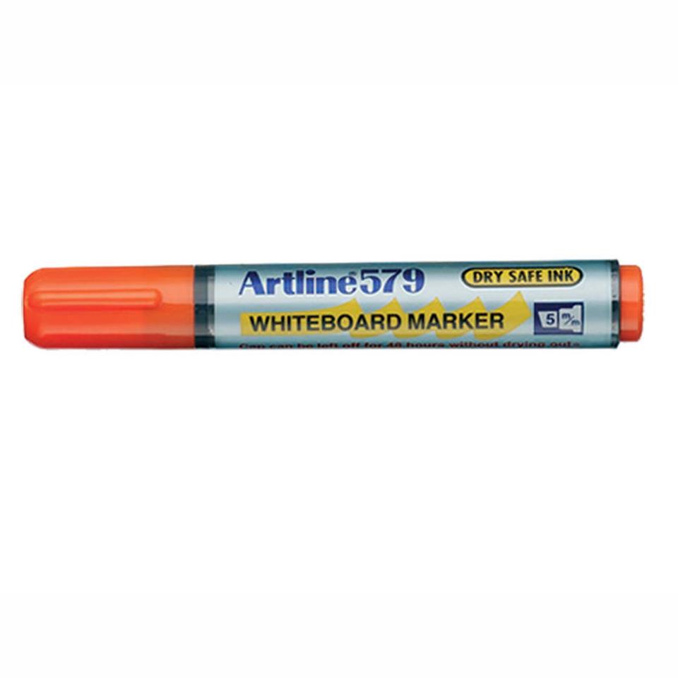 Artline 579 Whiteboard Marker Chisel Tip 2.0-5.0mm Orange