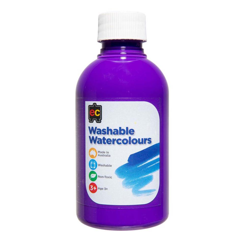 Educational Colours Washable Watercolour 250ml Lilac Image