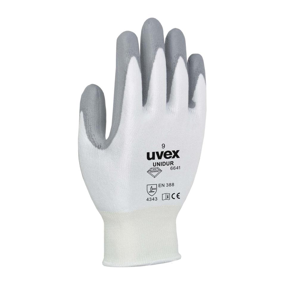Uvex 6641 Unidur Gloves PU Palm Cut 3 Size 8 Pair