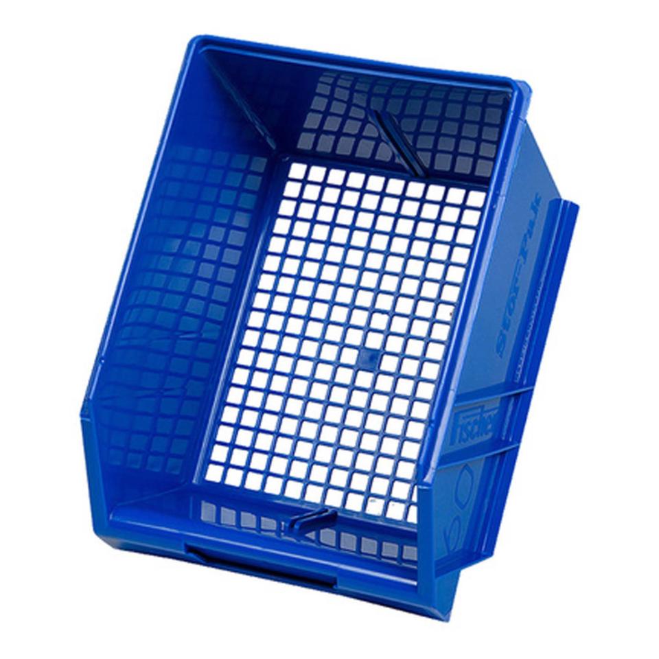 Fischer Mesh-Pak 60 Storage Tub 6L Stackable Blue Each | Winc