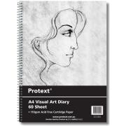 Protext Visual Art Diary A4 Clear Cover 110gsm 120 Page