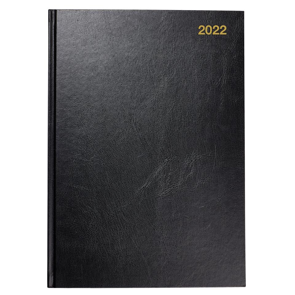 Winc 2022 Recycled Diary A5 Day to Page Black