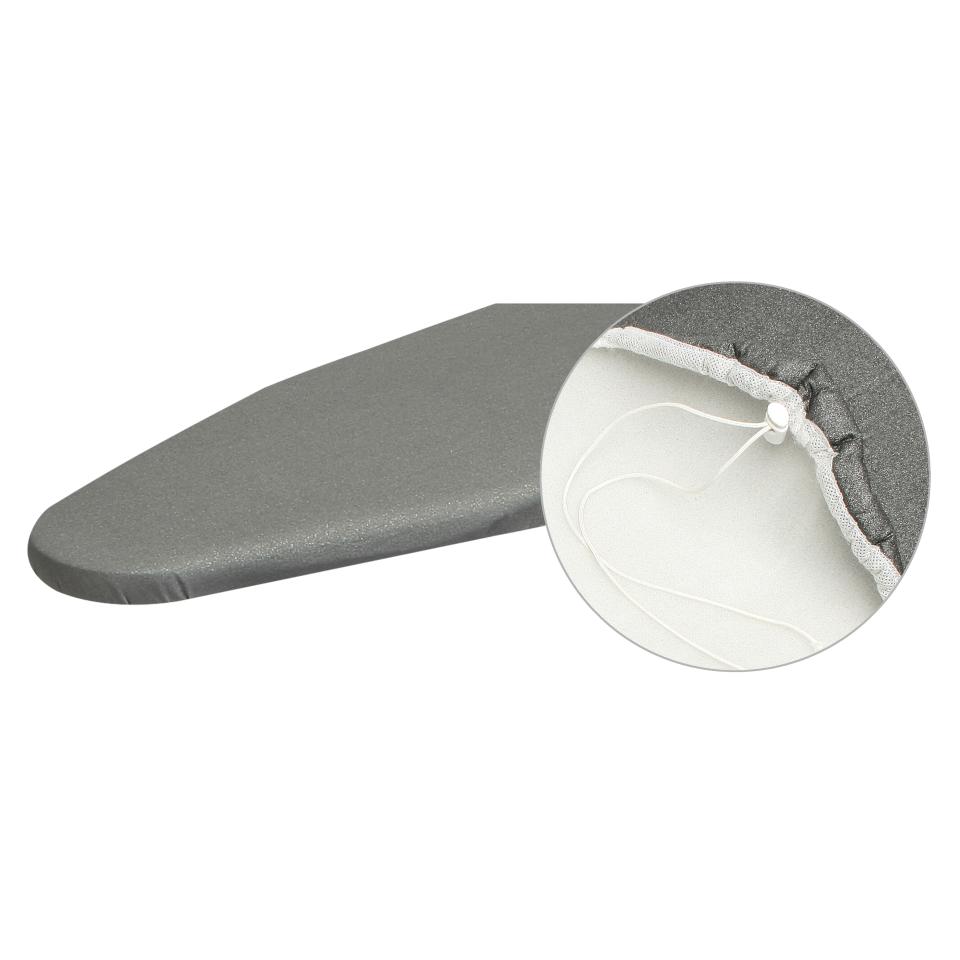 Compass Large Ironing Board Cover Drawstring Metallic Black Winc