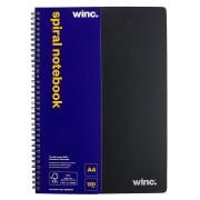 Winc Spiral Notebook Polypropylene Cover A4 120 Page Black
