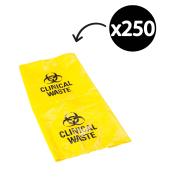 Austar Biohazard Clinical Waste Bags 700 x 1000mm Yellow 72 Litre Carton 250