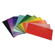 Rainbow Coloured Flash Card 300gsm 203mm X 102mm 100 Sheets Assorted
