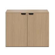 Credenza A 4 Door With Handles 1500 W X 450d X 725h Natural Oak Finish
