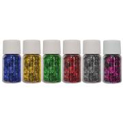 Teter Mek Bright Coloured Glitter Assorted Colours 3g Pack of 12