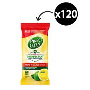 Pine O Cleen Disinfectant Surface Wipes Lemon Lime Pack 120