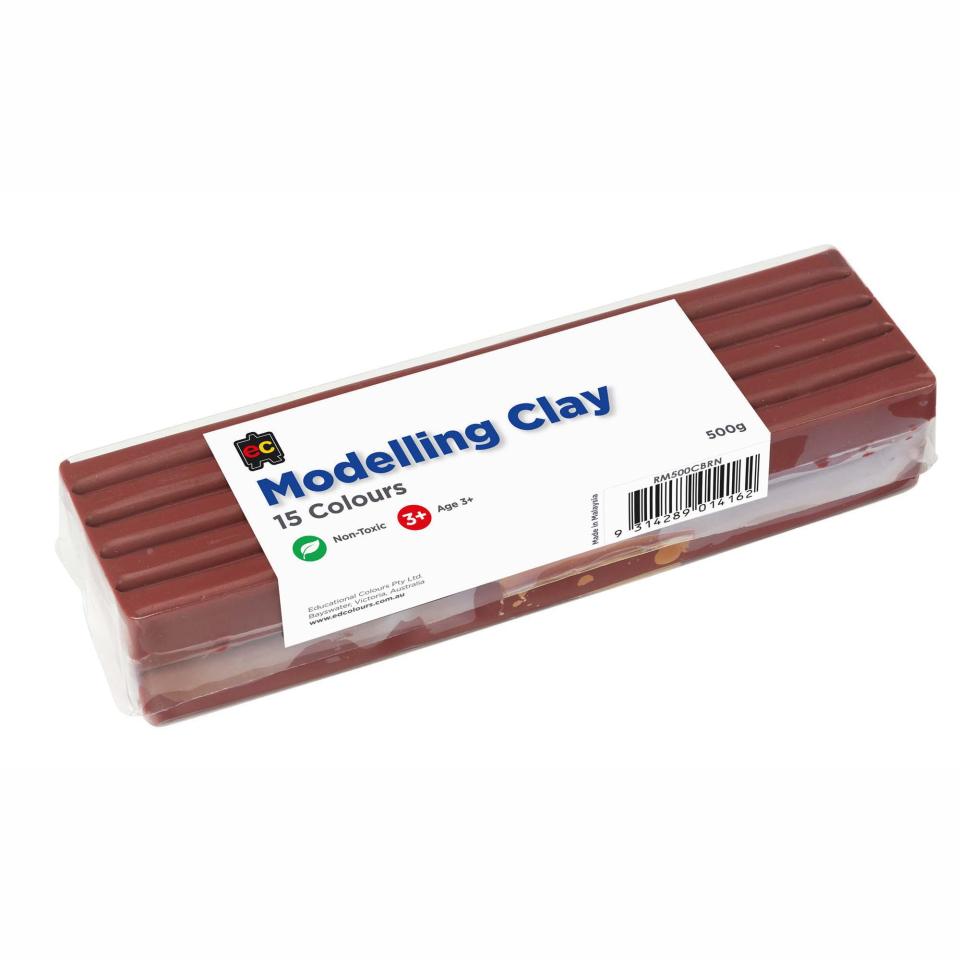 Educational Colours Modelling Fun Clay 500gm Brown