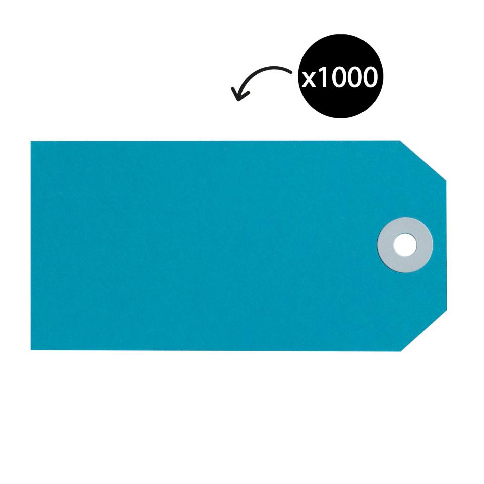 Avery Shipping Luggage Tags Size 4 108 x 54mm Blue Box 1000 Tags Image