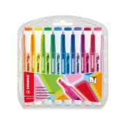 Stabilo Swing Cool Highlighter Chisel Tip 1.0-4.0mm Assorted Colours Set 8
