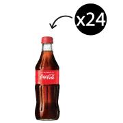 Coca-Cola 330ml Buddies Screw Top Glass Bottle Carton 24