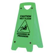 Oates Clean A Frame Caution Wet Floor Sign Green