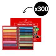 Faber Castell Classic Colour Pencil Wood Case 300