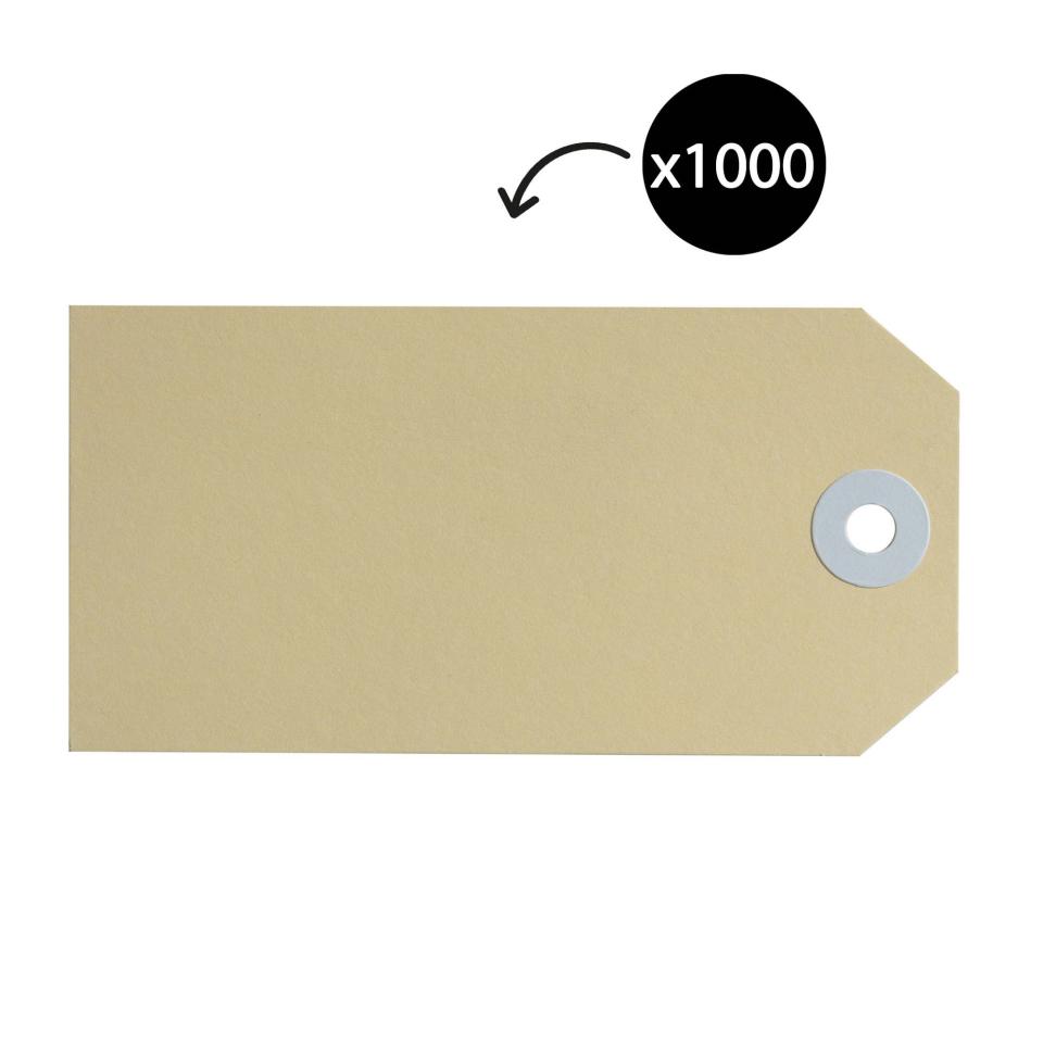 Avery Shipping Luggage Tags Size 4 108 x 54 mm Buff 1000 Tags Image