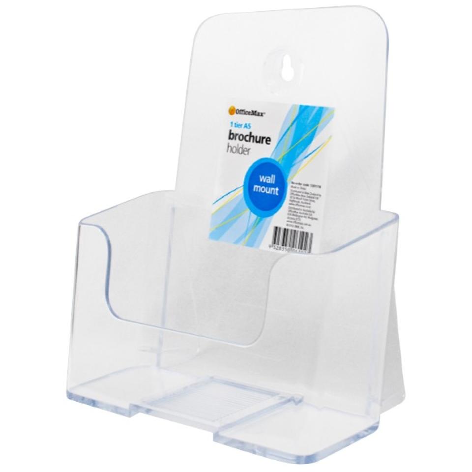 Officemax Wall Mounted Brochure Holder A5 1 Tier | Winc