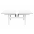 Thumbnail image of Buro Altri Height Adjustable B2B Desk 1500(W)x1600(D)x630-1280(H)mm Sq Leg White Fixed Cable Tray
