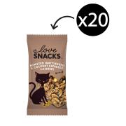 Love Snacks Roasted Wattleseed & Coconut Espresso Cashews 40g Carton 20
