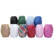 Rainbow Paper Raffia 10m Pack Of 20