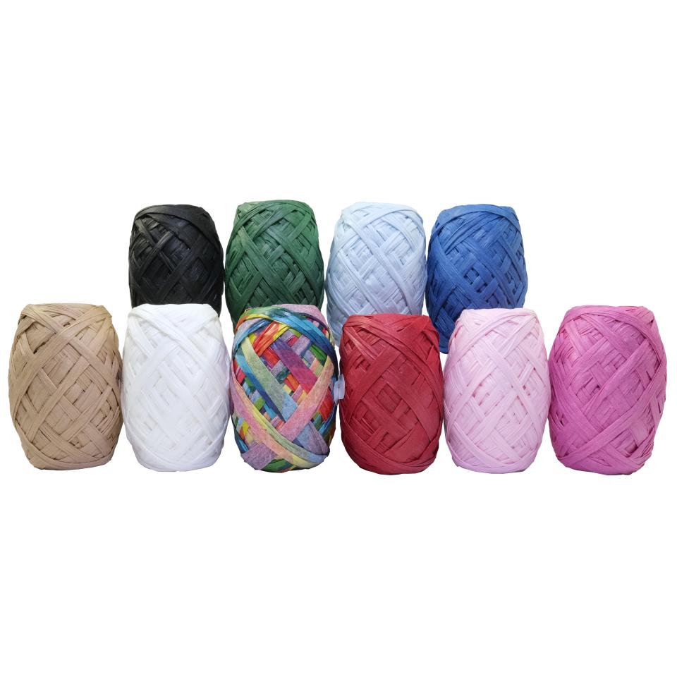 Rainbow Paper Raffia 10m Pack Of 20 | Winc
