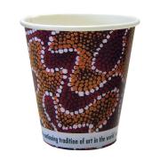 CCAB Indigenous Heavy Board Hot Cup 8Oz/285ml Indigenous Print Pack 50