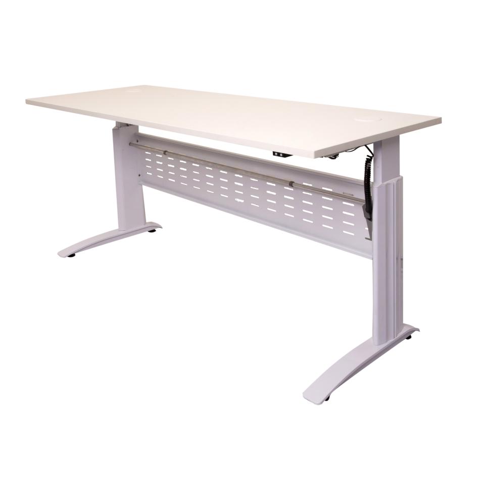 Rapid Line Span Electric Sit Stand Desk 685-1205h x 1800w x 700dmm White/White