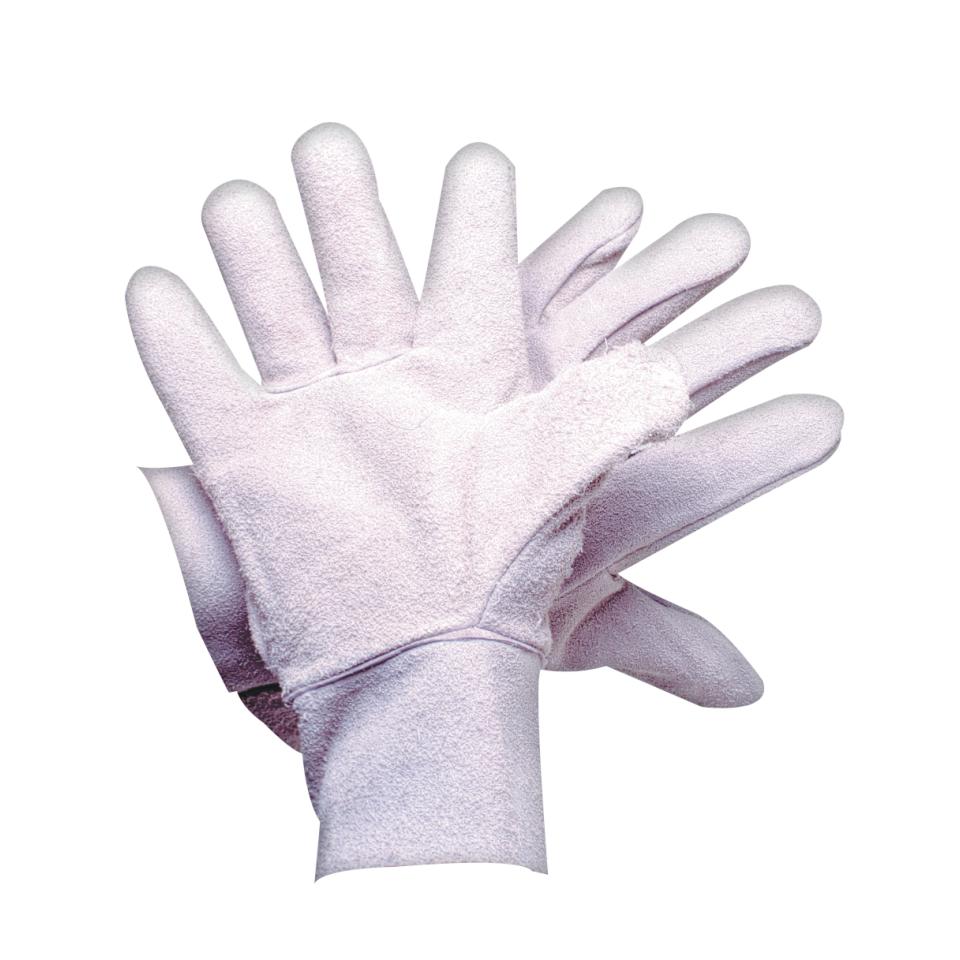 Gloves Chrome Leather White Pair Pack 12